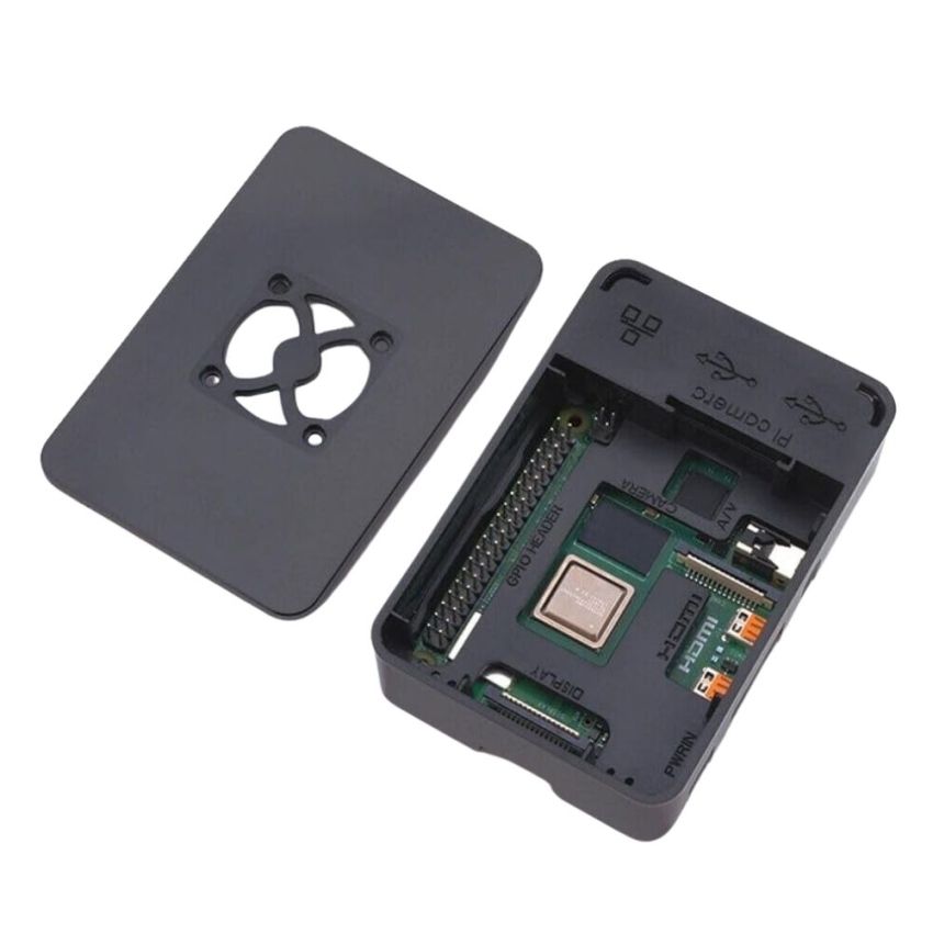 Raspberry Pi 4 ABS Case with Heatsink,Fan Compatabile 