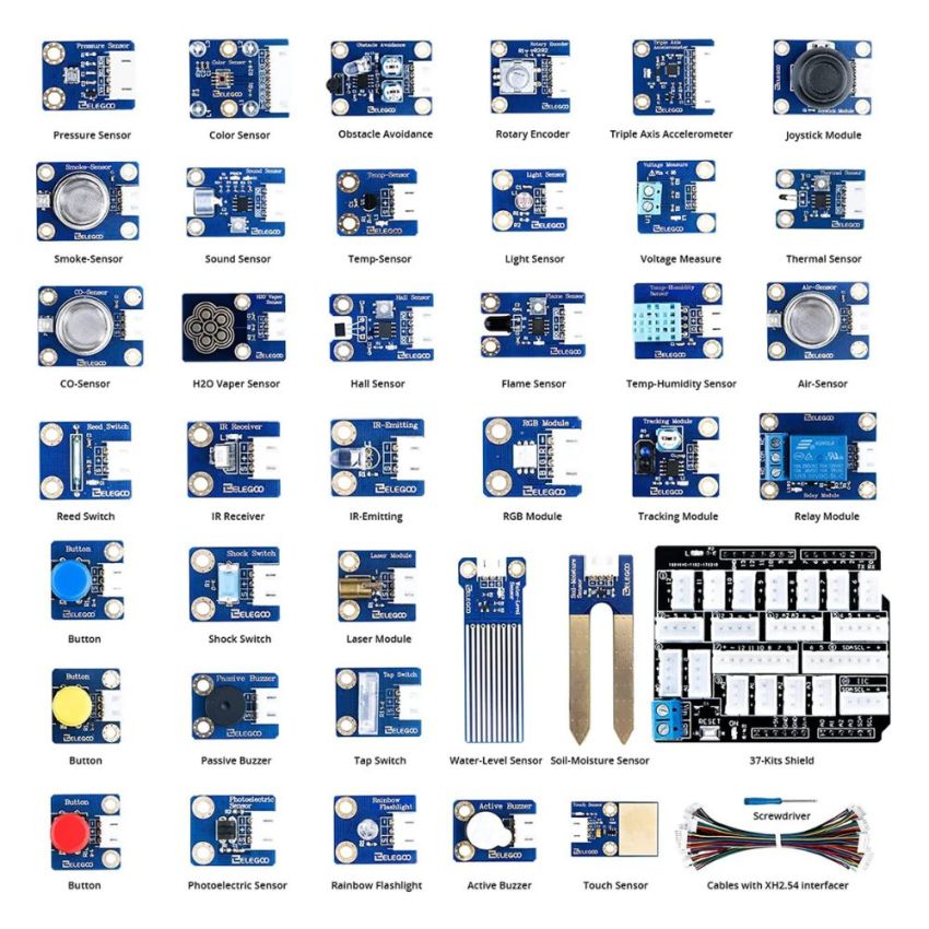 ELEGOO 37 In 1 Sensor Modules Kit V3.0