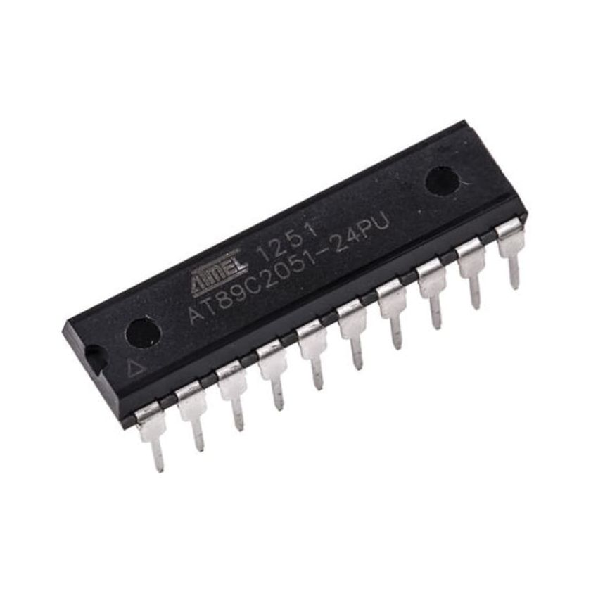 AT89C2051-24Pu, Microcontroller - 8-bit with 2K Bytes Flash, 24 MHz