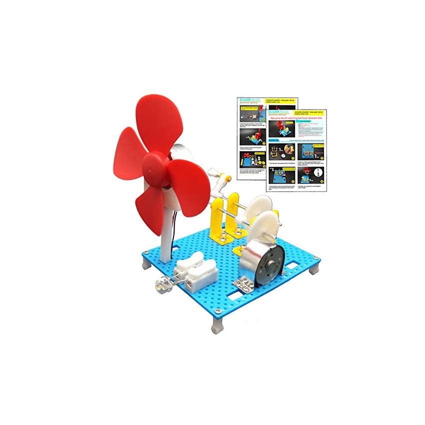 EUDAX Kid's Hand Cranked Power Generator Science Kit