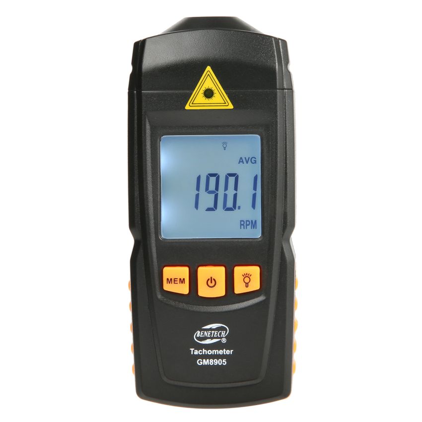 Benetech GM8905 Digital Tachometer Non-Contact 2.5-99,999 RPM​
