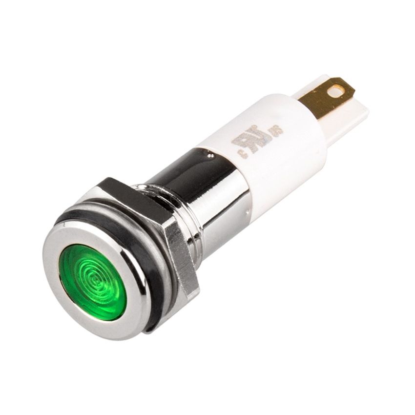 Indicator Light, 10mm Green, 24V LED