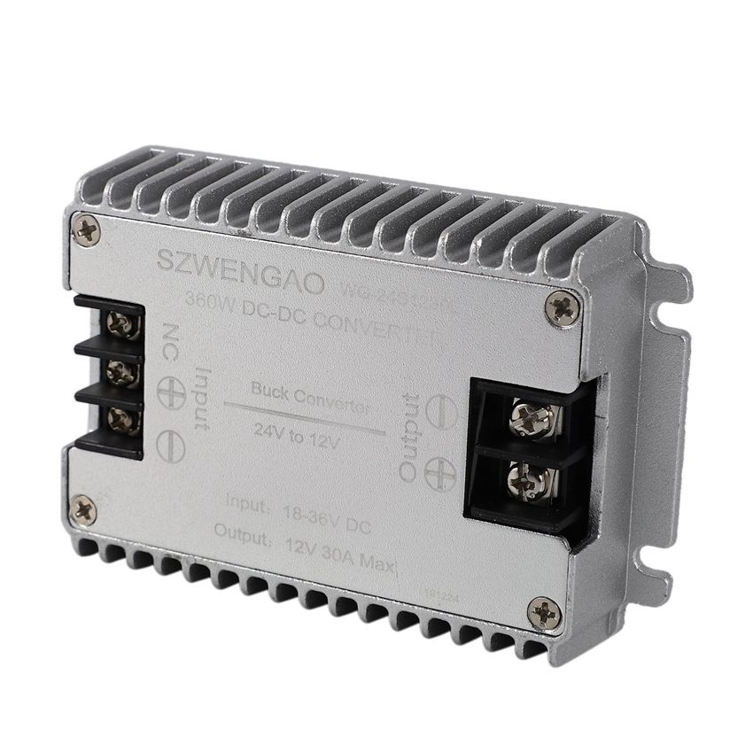 Converter Dc- Dc,Input 24V, Output 12V, 30A, IP68, Szwengao