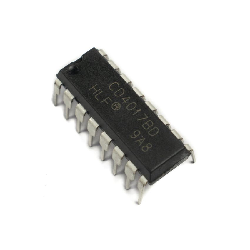 CD4017BD,Decade Counter with 10-Decoded Outputs and Carry-Out,DIP-16