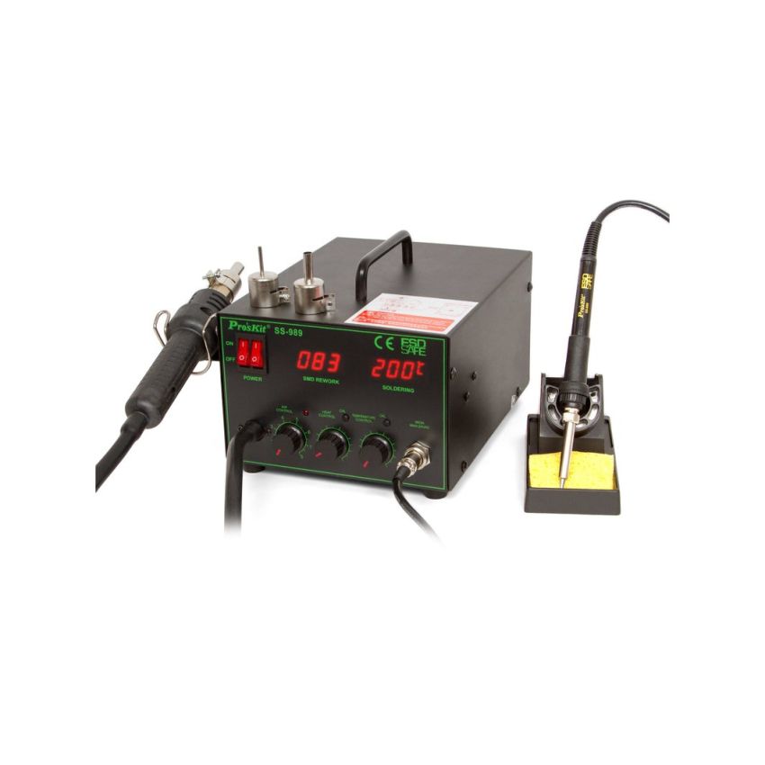 SS-989 2 In 1 SMD Hot Air Rework Station (220V)700W