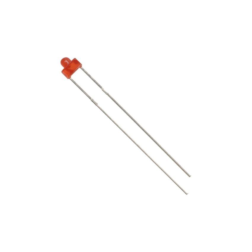 1.8mm Rectangular Red LED-Diffused Lens, High-Brightness Indicator