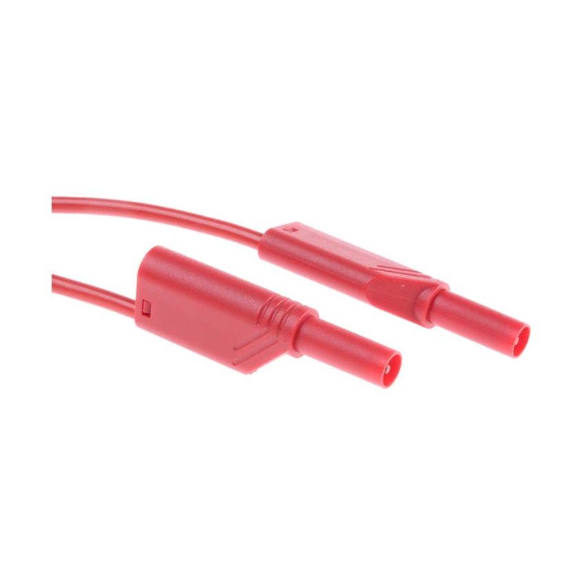Hirschmann Test & Measurement Test lead, 32A, 1000V ac/dc, Red, 1m Lead Length