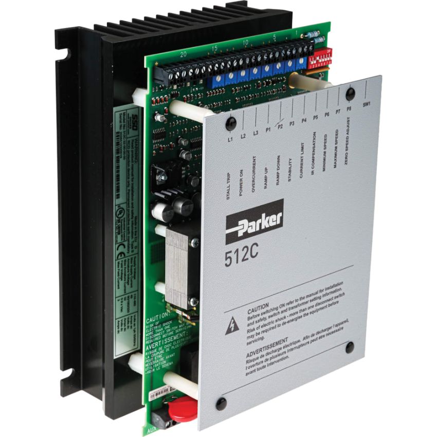 512C-32-00- 00-00 Parker DC Motor Controller, 1 Phase, Voltage Control, 110 → 115 V, 220 → 240 V, 380 → 415 V, 32