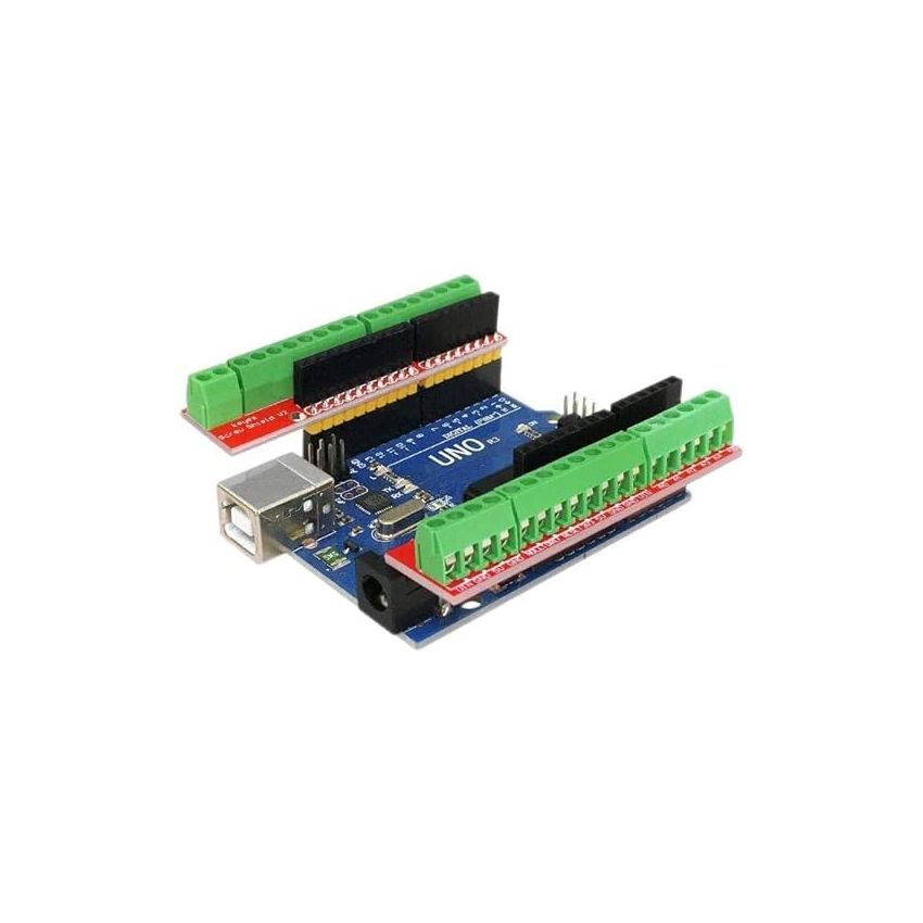 Arduino uNO Screw Shield V2, Terminal Block Interface, Easy Wiring for Arduino