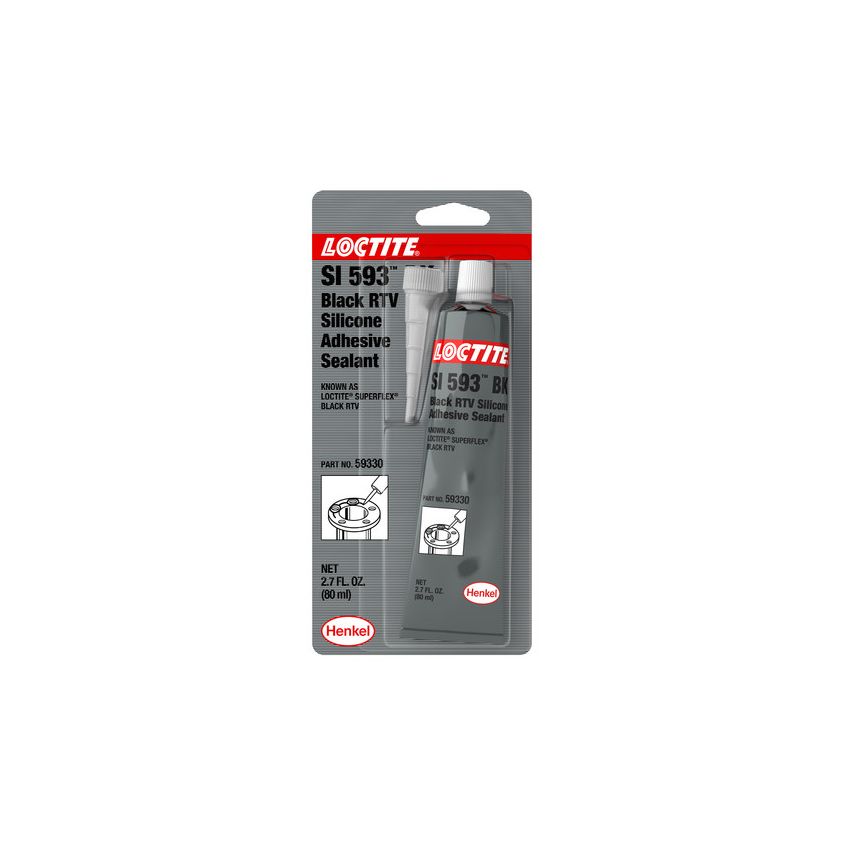 SI 593 Loctite Adhisive Silicone Black RTV Replacement BOSSIL BLACK RTV 80 ML