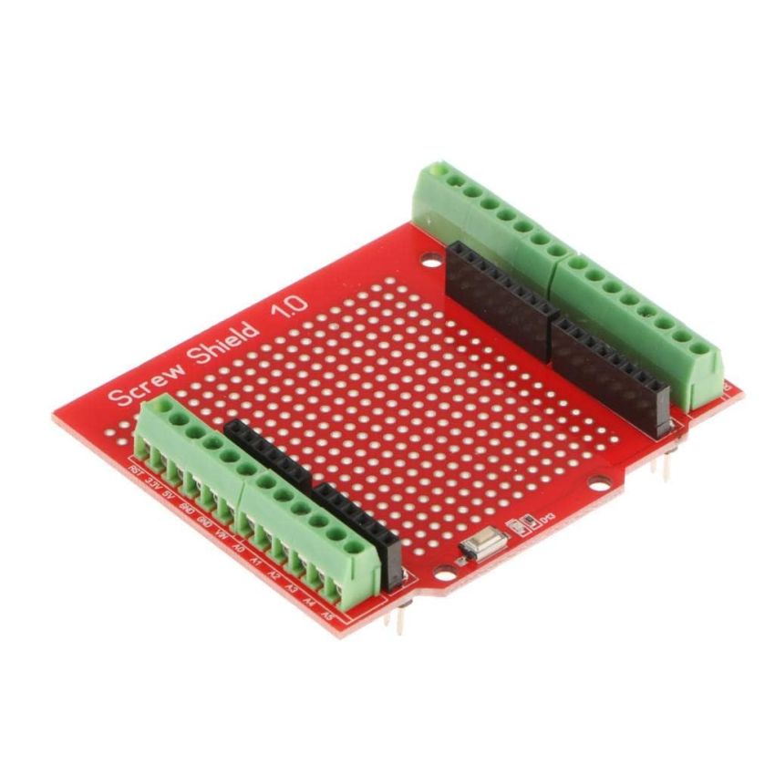 Screw Shield Extension Board V1.0 - Easily Expand Your Arduino Projects with Screw Terminal Connections .