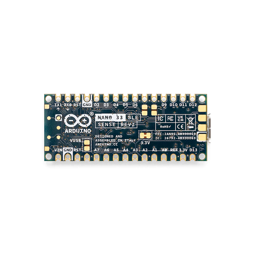ABX00070, Arduino NANO 33 BLE Sense With Headers REV2, Updated model of ABX00035