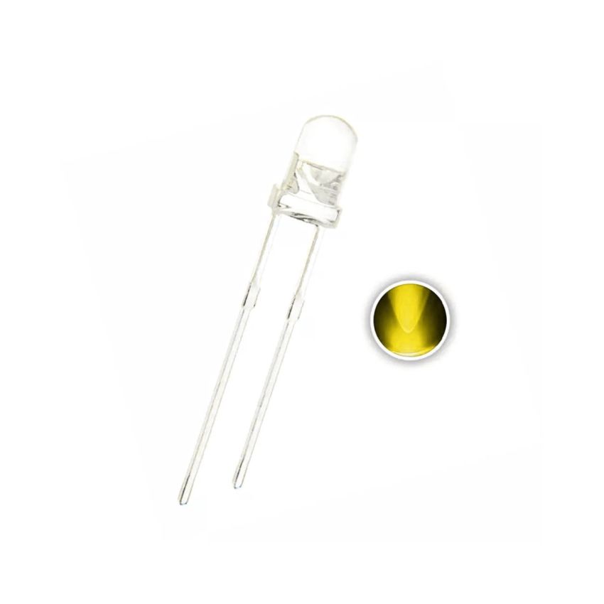 Super Bright LED, Yellow,3mm