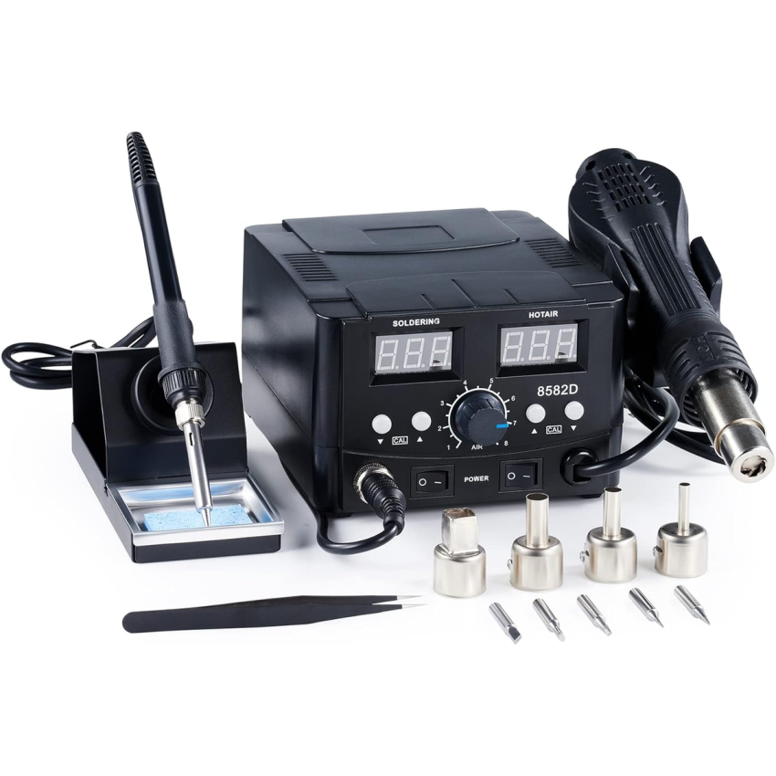 8582D,Soldering and Hot Air Rework Station