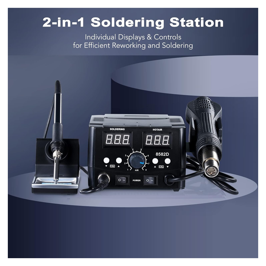 8582D,Soldering and Hot Air Rework Station
