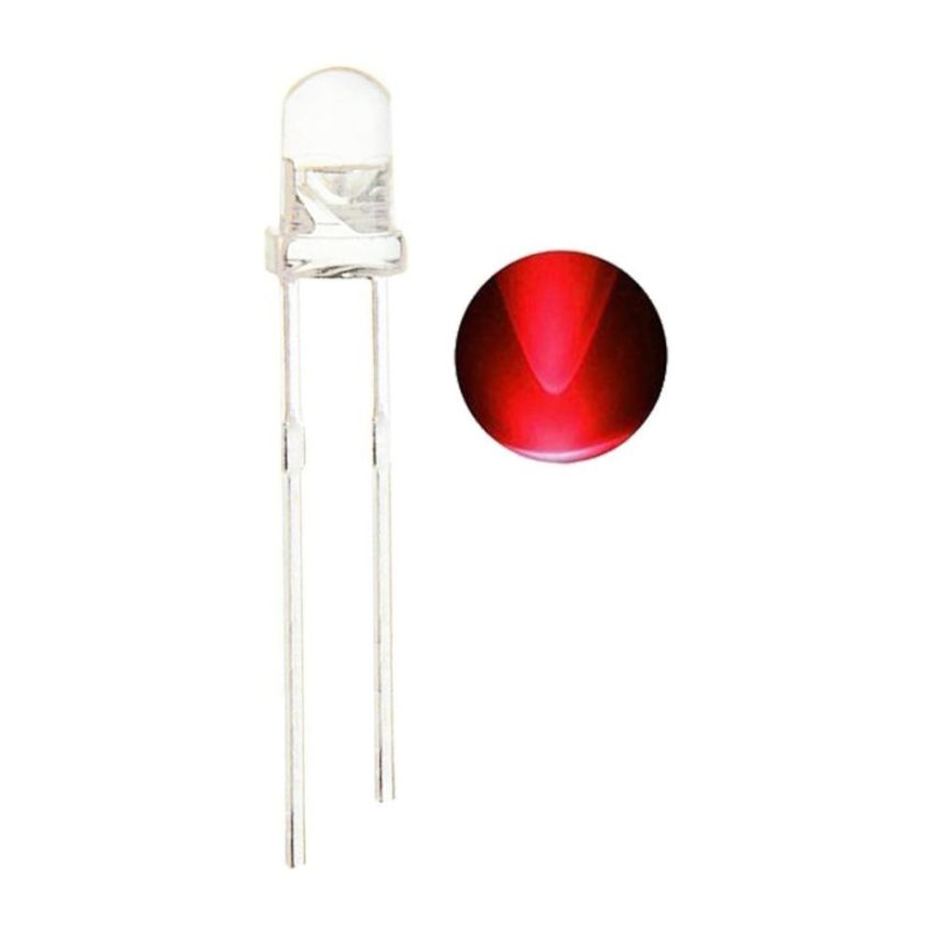 Super Bright LED, Red,3mm