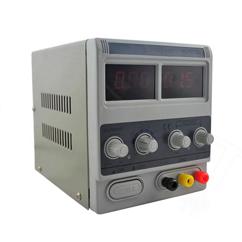 PS-1502DD, Adjustable DC Power Supply ,15V 2A with Dual LED Display and Current Control