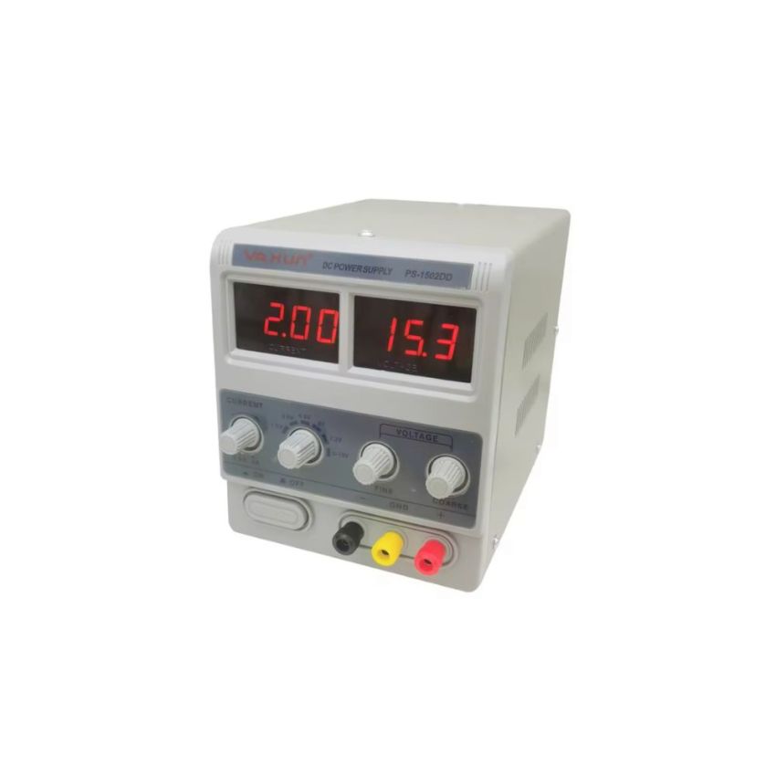 PS-1502DD, Adjustable DC Power Supply ,15V 2A with Dual LED Display and Current Control