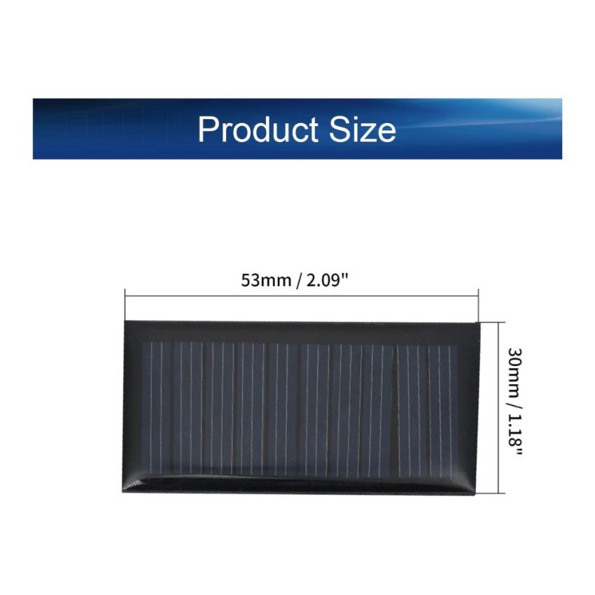 Solar Panel,5V,30mA,53x30mm