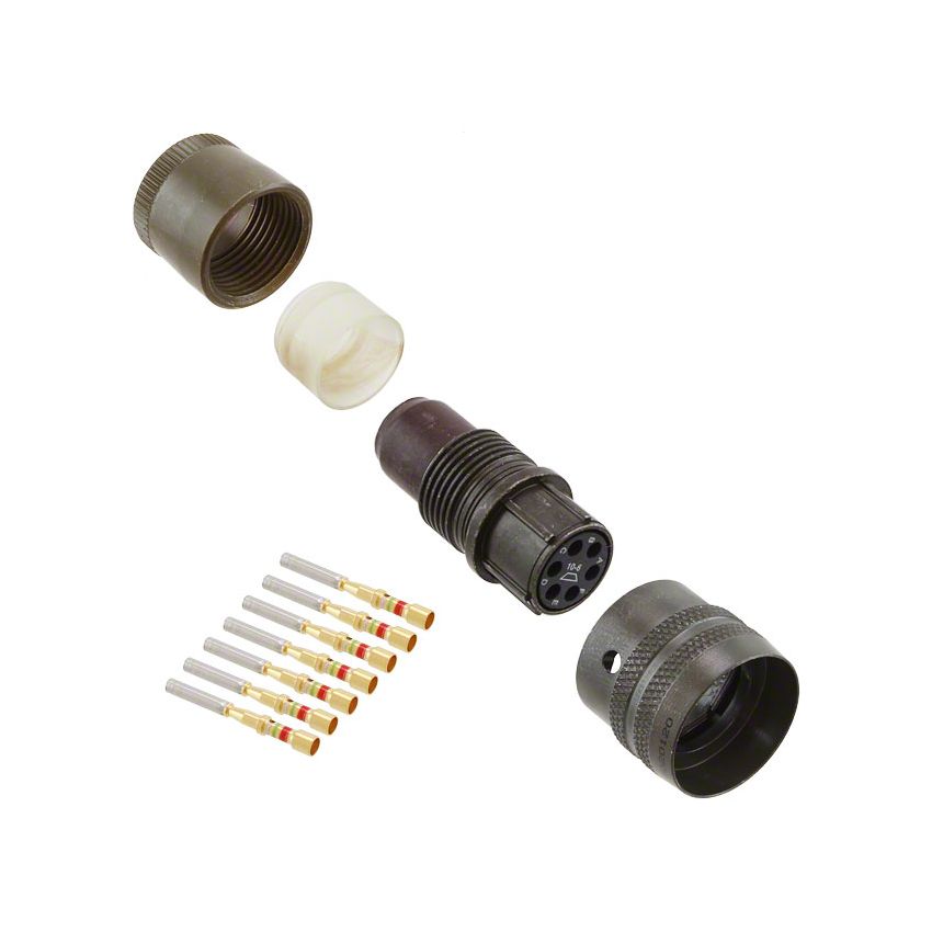 PT06SE10-6SQ-024 CONN PLUG FMALE 6POS GOLD CRIMP