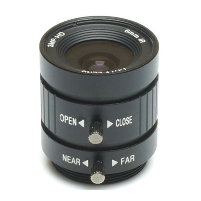 PT361060M3MP12,Camera Lens,3MP HD,6mm IR,Adjustable Aperture for Raspberry Pi Projects