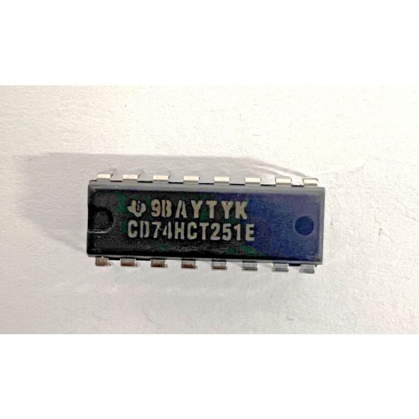 CD74HCT251E,8-Input Multiplexer, Three-State Outputs,PDIP-16