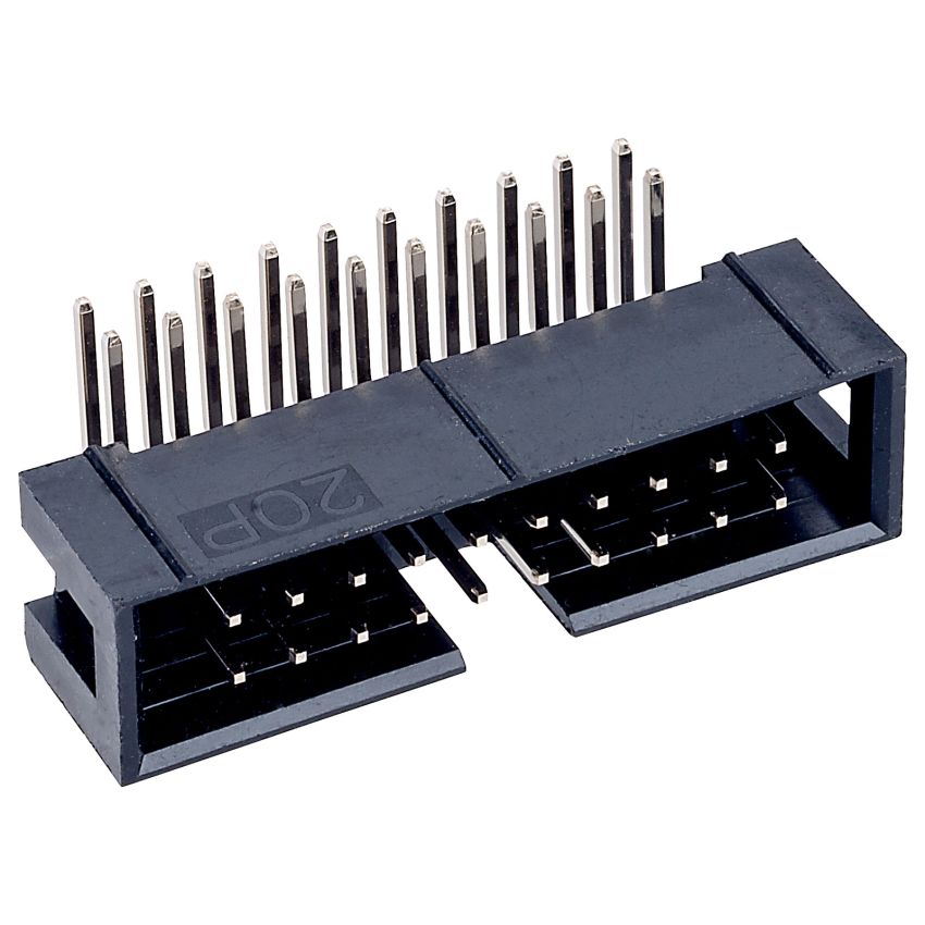 IDC Connector,20-Pin,M,Angled