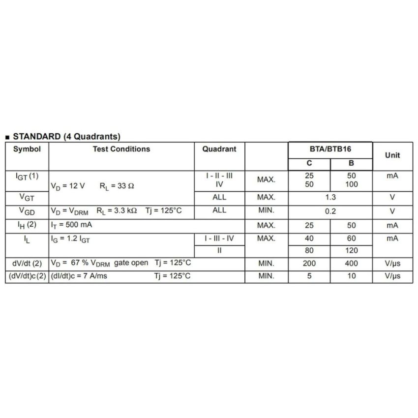 TIC206D ,Silicon Triac 400V 4A TO-220 Package