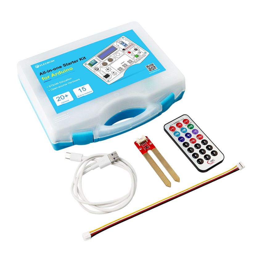 All-in-One Starter Common Board Kit for Arduino – Integrated Development Board with 15 Sensors and 21 Comprehensive Lessons