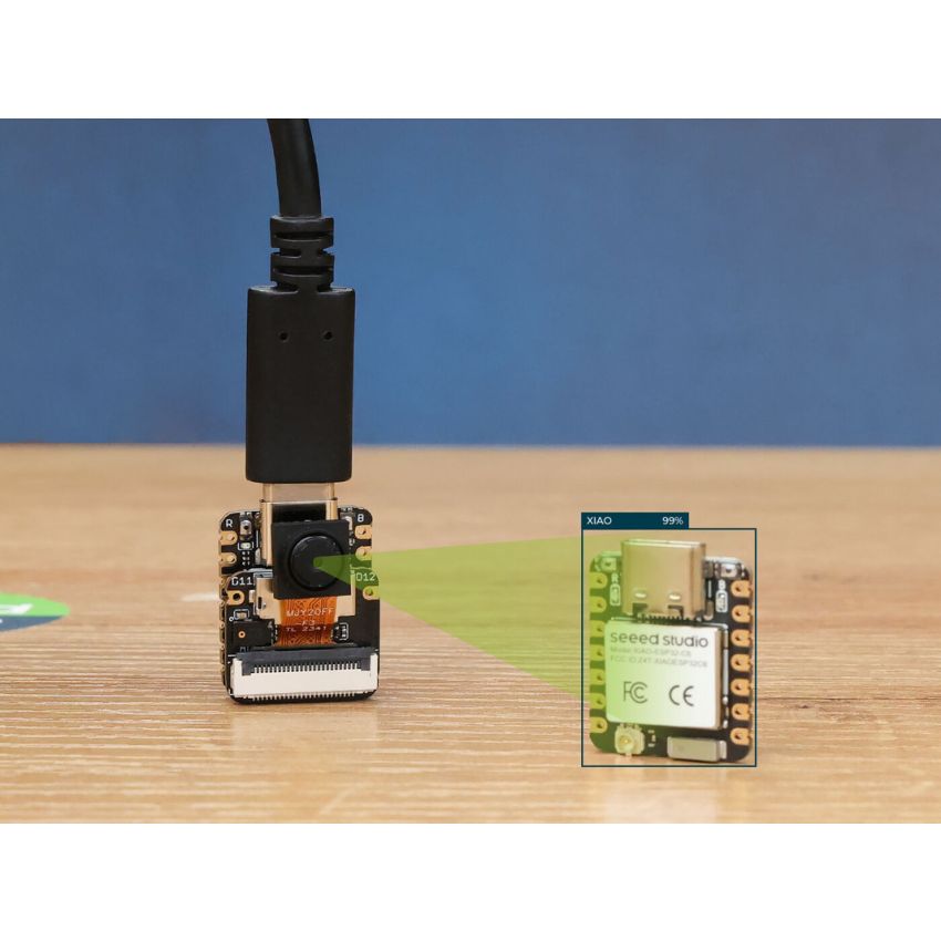 Seeed Studio XIAO ESP32S3 Sense - 2.4GHz Wi-Fi, BLE 5.0, OV2640 camera sensor, digital microphone, 8MB PSRAM, 8MB FLASH, battery charge supported, rich Interface, IoT, embedded ML