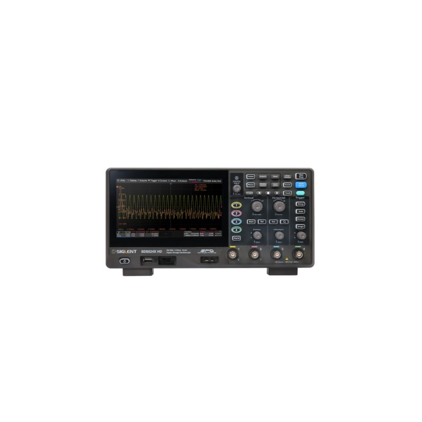 SDS804X HD, 4 CH Oscilloscope, 70 MHz Bandwidth, 12‑bit Resolution