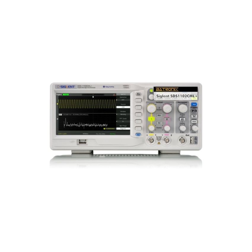 SDS1102CML+, 2 CH Oscilloscope, 100 MHz Bandwidth