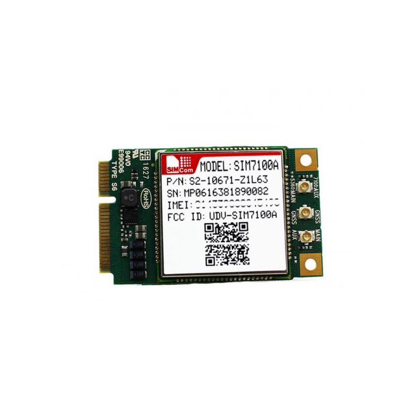 SIM7100A, LTE mPCIe Module – Multi-Band LTE/HSPA+, 100Mbps Downlink Speed