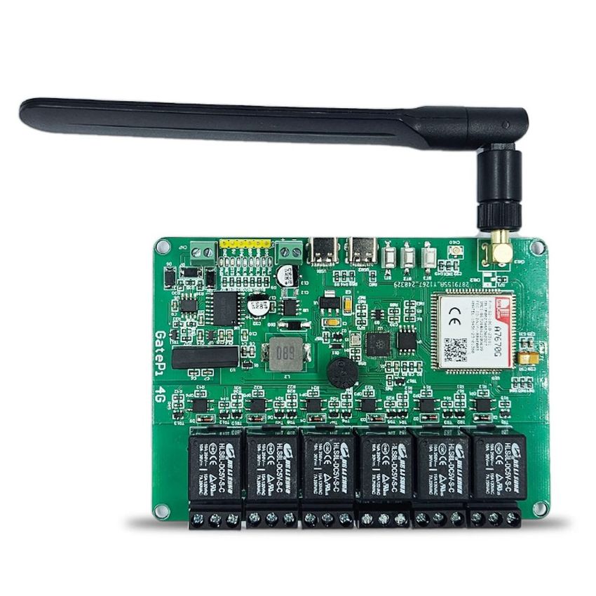 GatePi 6-Channel 4G Connectivity Board Powered by RP2040 – Cellular IoT Control Module for Remote Automation