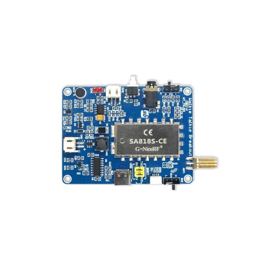 Walkie-Talkie Breakout Board (Set of 2) – Wireless Audio Communication Module for DIY & IoT Projects