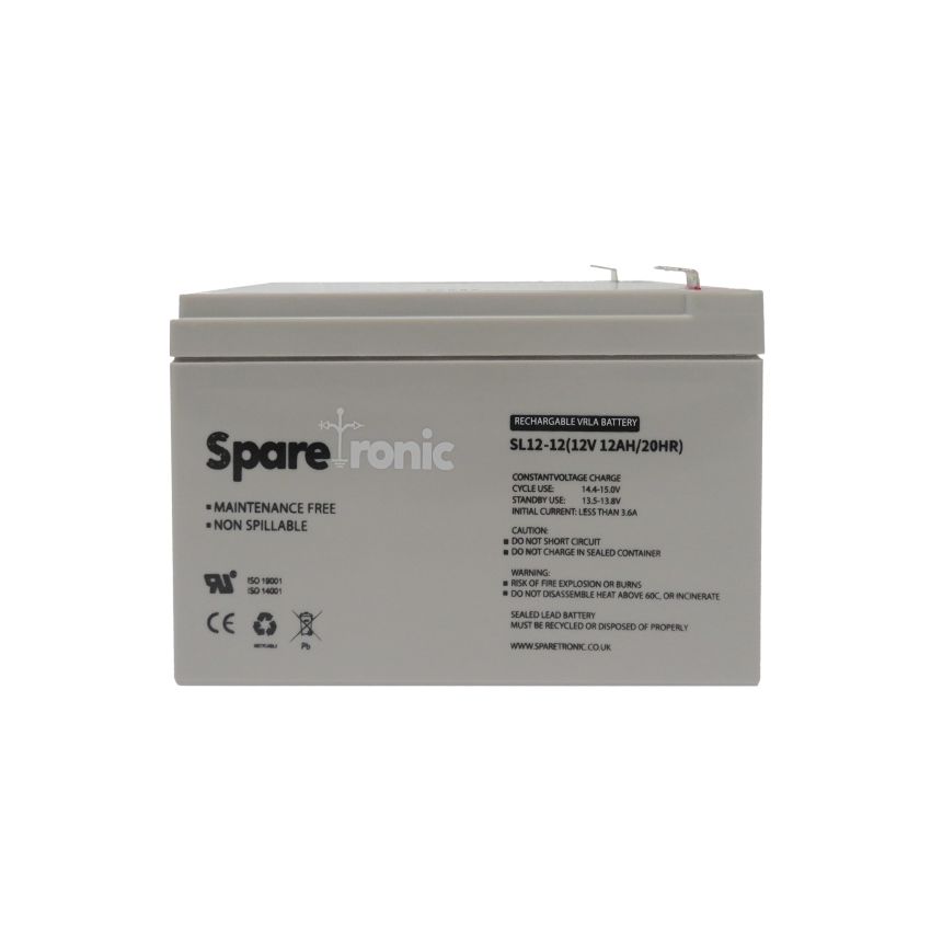 SL12-12 - Sparetronics, 12Ah, 12V, Lead-Acid Battery