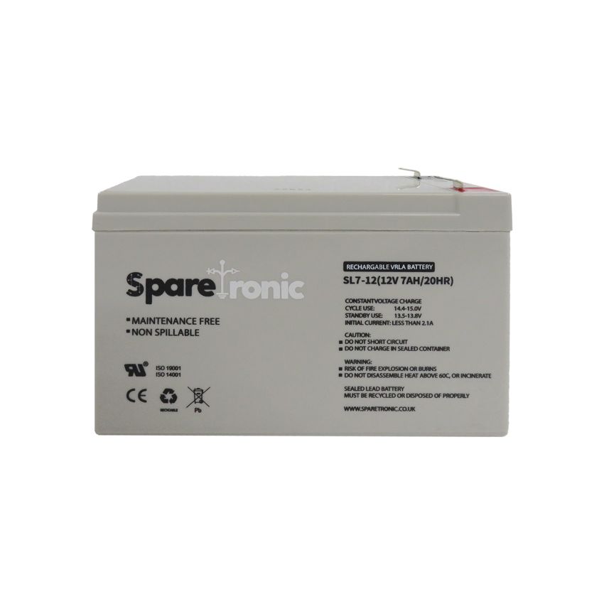 SL7-12 - Sparetronics, 7Ah, 12V, Lead-Acid Battery