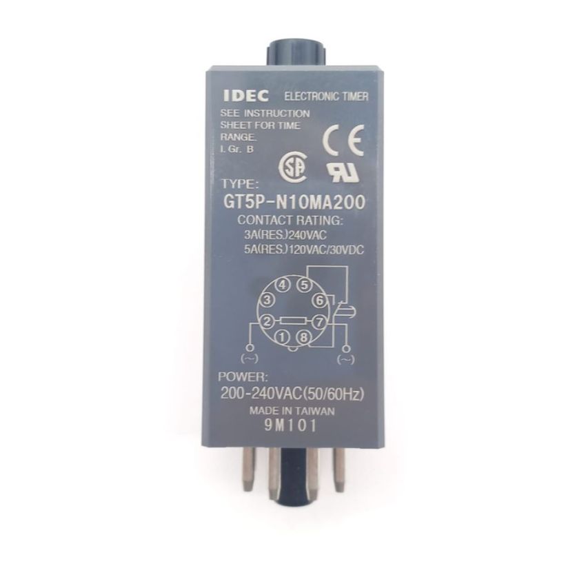 GT5P-N10SA200, IDEC Electronic Timer - 200-240VAC, Adjustable Time Range