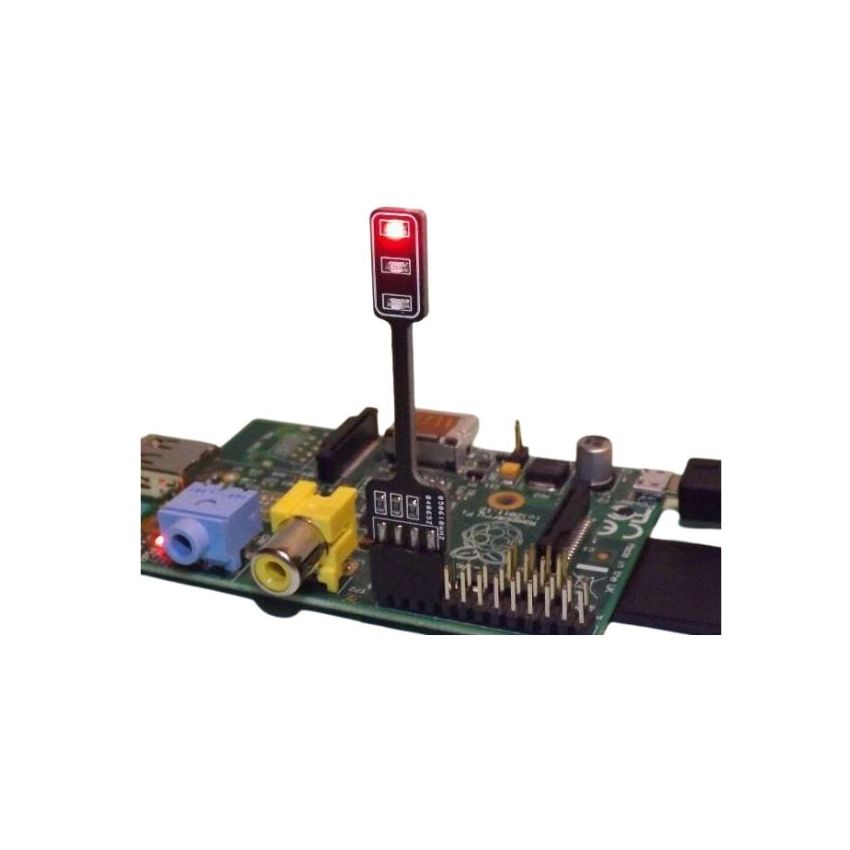 Pi-Stop Traffic Light Module - Educational GPIO Add-On, Red/Yellow/Green LEDs