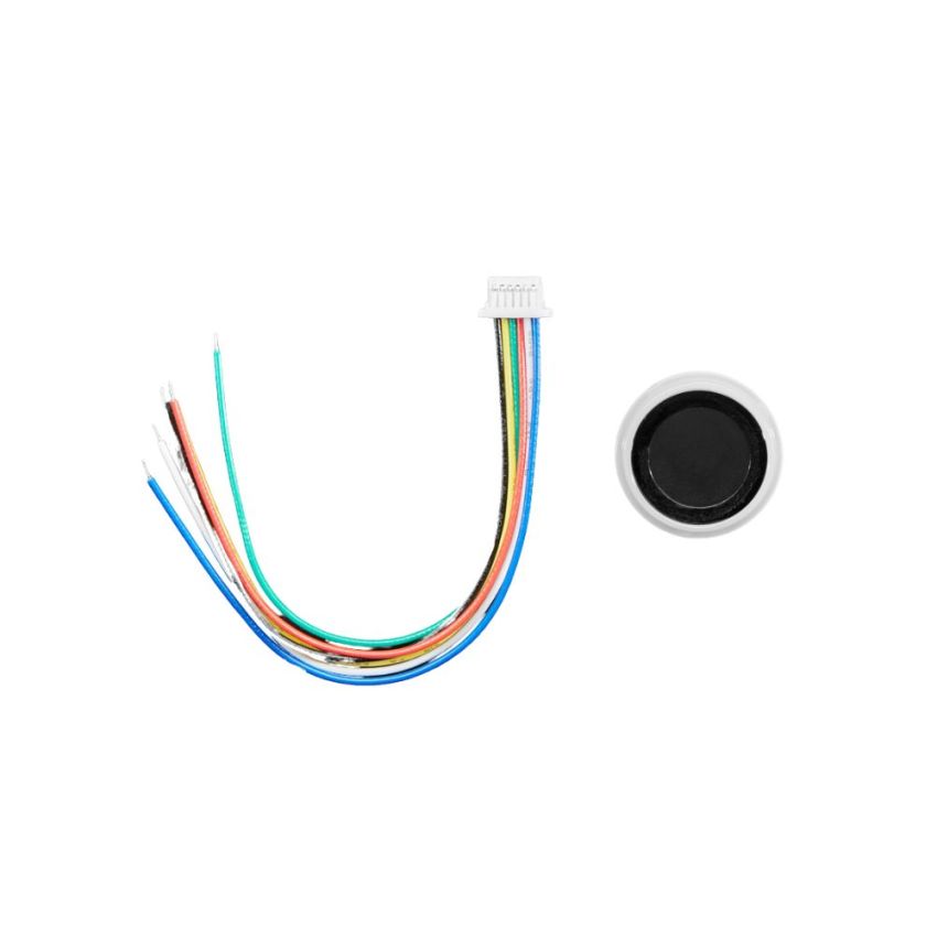 R558-S, Ultra-Slim Round Fingerprint Sensor and 6-pin Cable, capacity up to 100 fingerprints