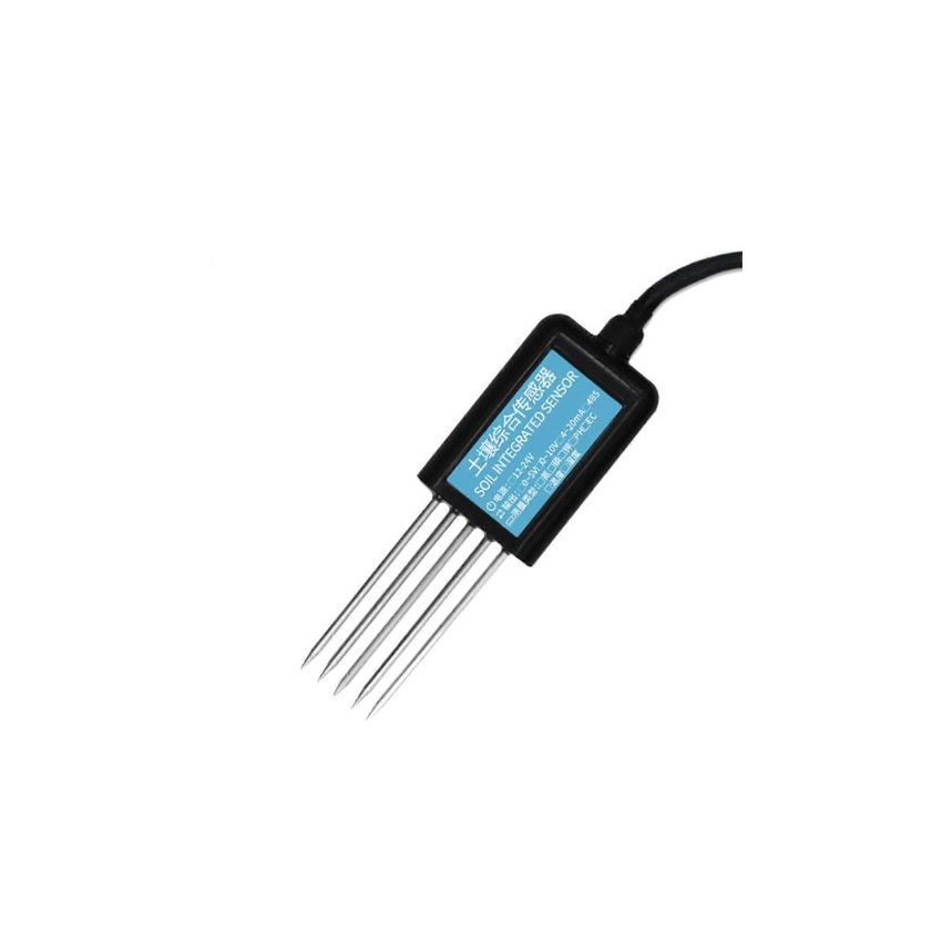 Simpls 7-in-1 RS485 Soil Sensor – Measures Temperature, Humidity, pH, EC, NPK, IP68 Waterproof