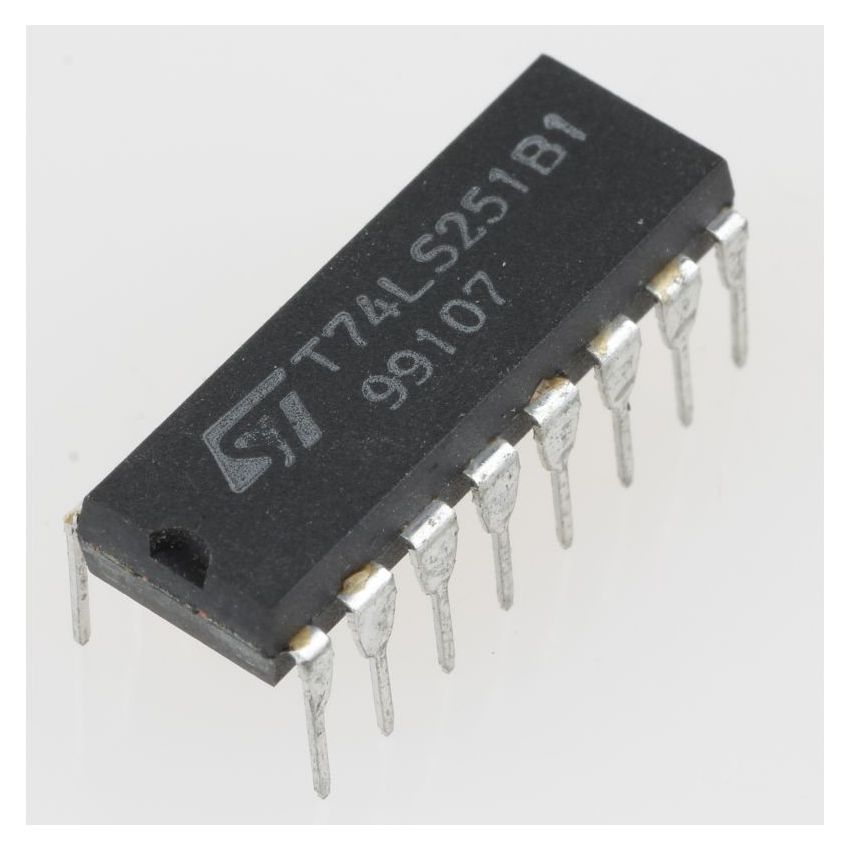 T74LS251B1, 8-Input Multiplexer, 3-State Output, DIP-16