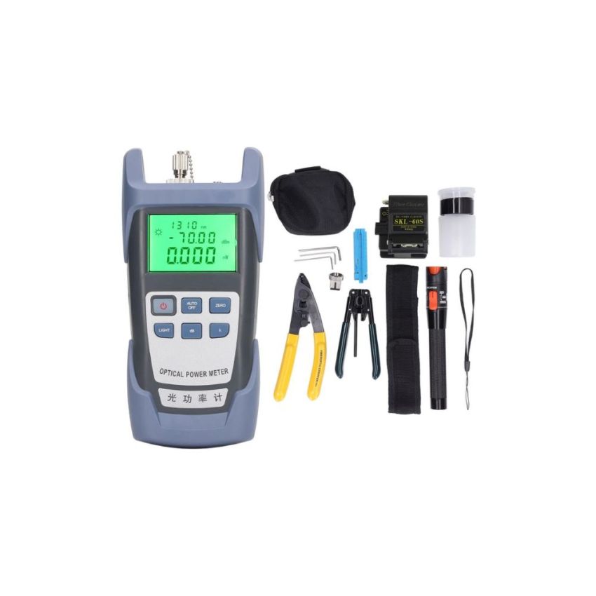 Fiber Optic Power Meter Kit, 1310/1550nm, -70 to +10dBm