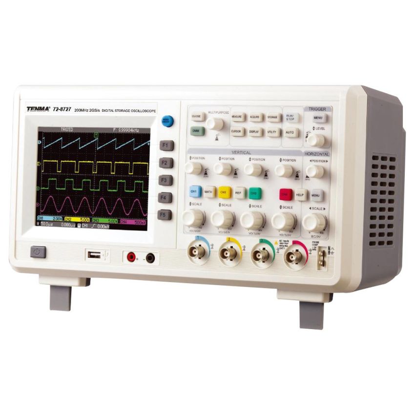 72-8727, Digital Storage Oscilloscope, 200 MHz Bandwidth, 4 Channels