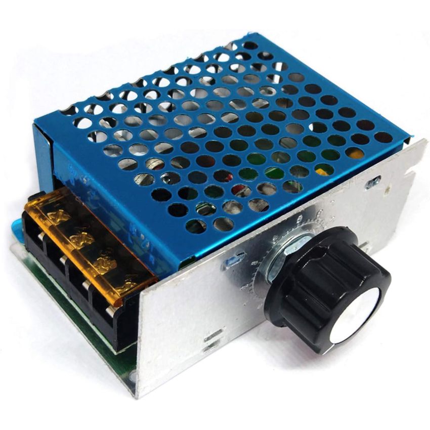 4000W Motor Speed Controller, Motor Control Board AC 110V Adjustable Voltage Regulator SCR High Power Dimmer Controller Temperature Governor Dimming Monitor