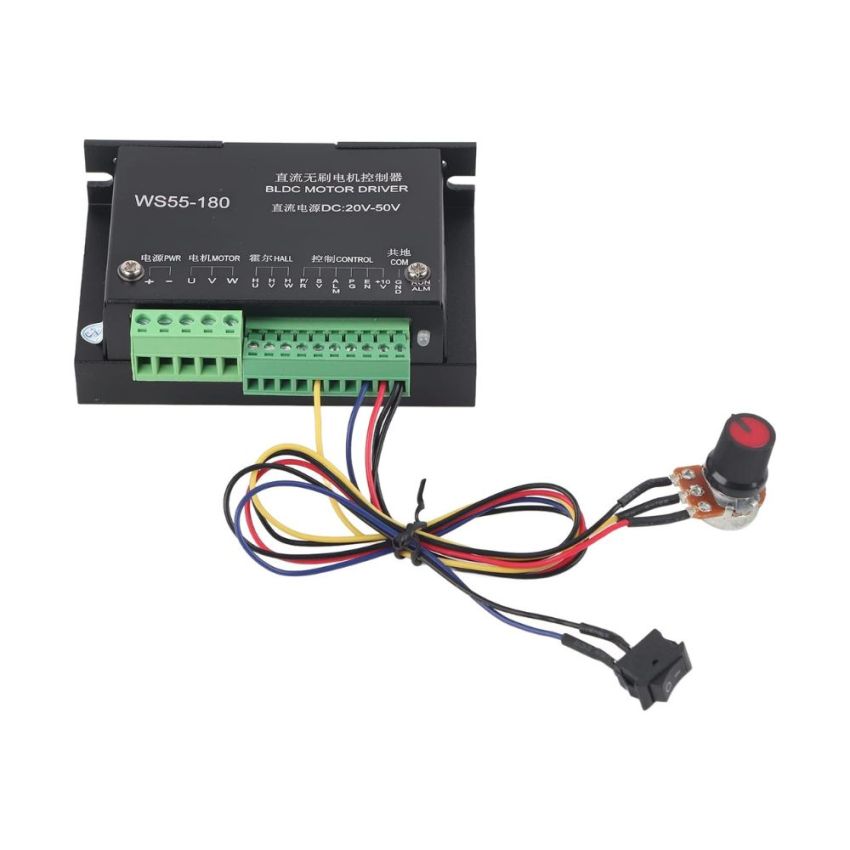 WS55-220 ,Brushless DC Motor Driver, DC 48V, 500W, CNC Brushless Spindle Motor Controller