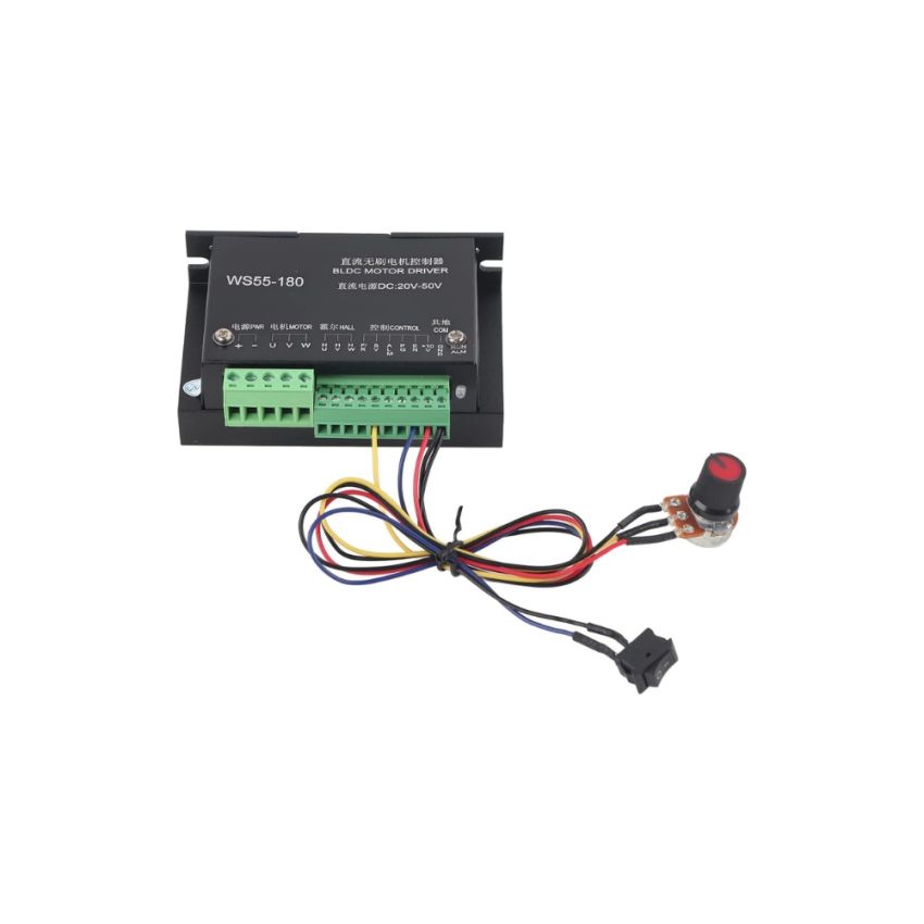 WS55-220 ,Brushless DC Motor Driver, DC 48V, 500W, CNC Brushless Spindle Motor Controller