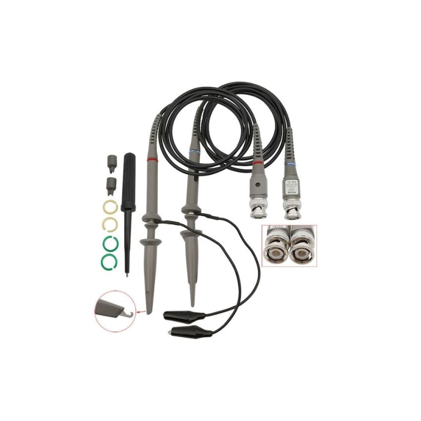 P6100 ,100MHz Oscilloscope Probe Set, 600V, 1X/10X Attenuation, Set of 2