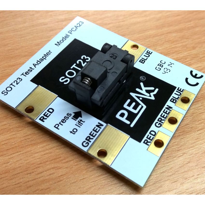 PCA23 SOT-23 Test Adapter Spring-Loaded Socket Gold-Plated Contacts