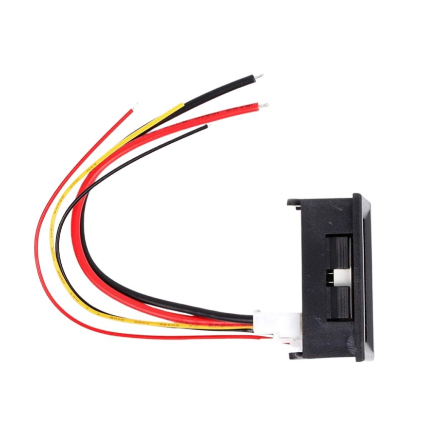 Mini Digital Voltmeter Ammeter,100VDC,50A,0.56,Blue,Red,Dual,LED Display